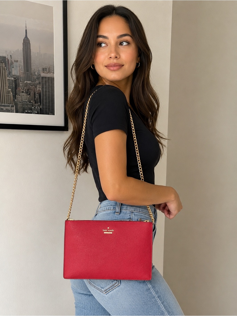 Kate Spade Red Crossbody Bag